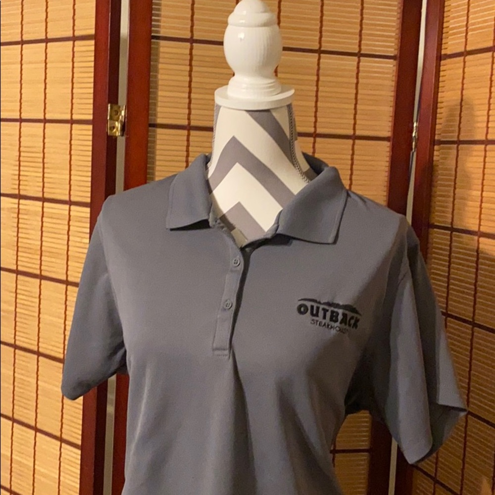 Outback Steakhouse employee polo uniform shirt